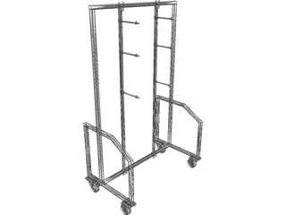 Fixture Shelve Rack 3D Model preview