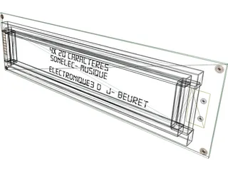 LCD 4x40 3D Model preview