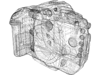 Nikon D200 3D Model preview