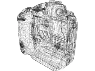 Nikon D2Xs 3D Model preview