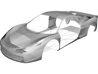 Ferrari 458 Italia 3D Model preview