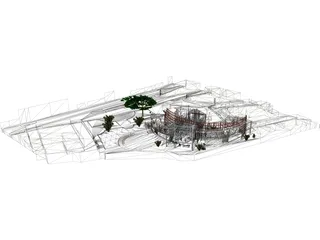Cultural Center 3D Model preview