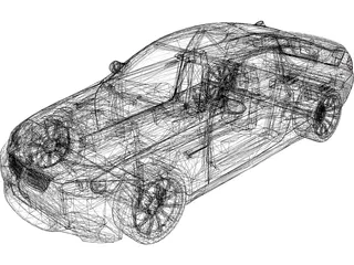BMW M3 E92 3D Model preview