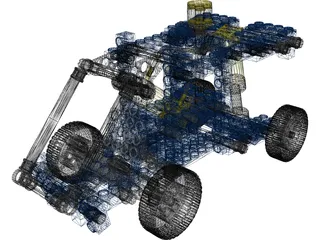 Lego Car 3D Model preview