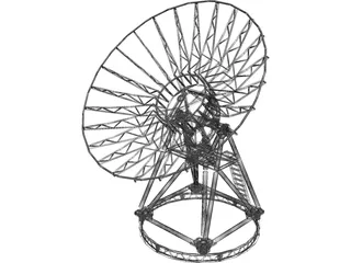Satellite Dish 3D Model preview
