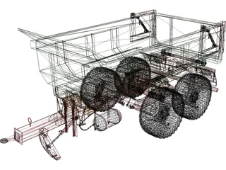 Hilken Trailer HI2250SMK 3D Model preview