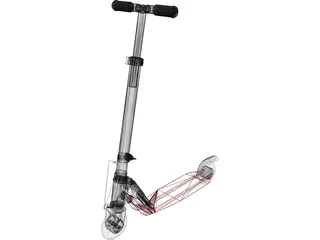 Childs Folding Scooter 3D Model preview