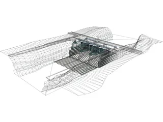 Large Scale Dam 3D Model preview