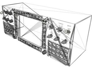 F-14A Cockpit Panel 3D Model preview