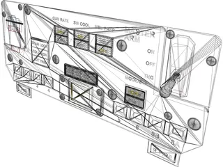 F-14A ACM Panel 3D Model preview