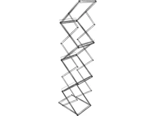 Foldable Brochure Holder 3D Model preview