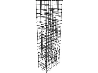 Scaffold Stairs 3D Model preview