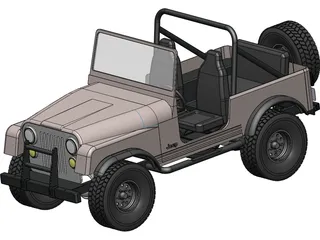 Jeep Wrangler CJ7 (1978) 3D Model preview