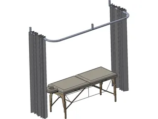 Massage Table 3D Model preview