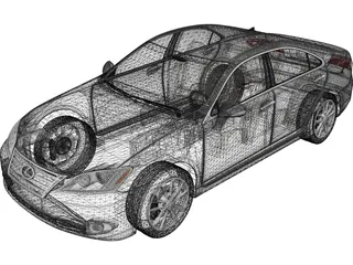 Lexus ES350 (2008) 3D Model preview