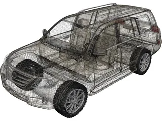 Lexus LX570 (2010) 3D Model preview