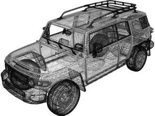 Toyota FJ Cuiser (2011) 3D Model preview