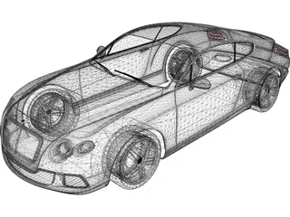 Bentley Continental GT (2012) 3D Model preview