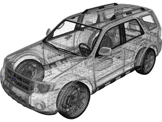 Ford Escape (2012) 3D Model preview