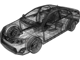 Toyota Camry (2012) 3D Model preview