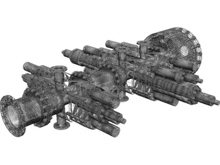 Blowout Preventer Stack 3D Model preview