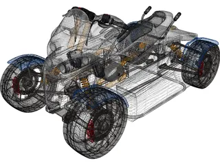Quad Concept 3D Model preview