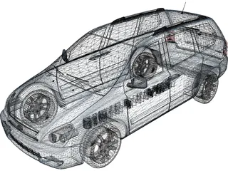 Kia Carnival Sedona 3D Model preview