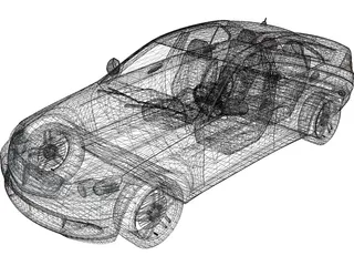 Mercedes-Benz C-Class (2012) 3D Model preview