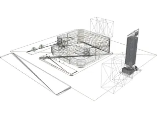 Shopping Mall 3D Model preview