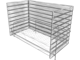 Sofa Alcove Bouroulec 3D Model preview
