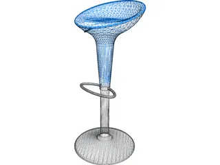 Bar Stool Bombo 3D Model preview