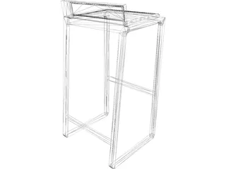 Bar Stool Joe 3D Model preview