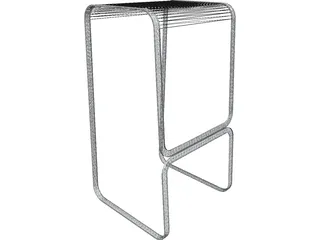 Bar Stool Continuum 3D Model preview