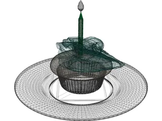 Cub Cake 3D Model preview
