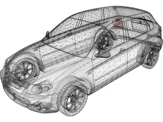 Kia Spectra (2007) 3D Model preview