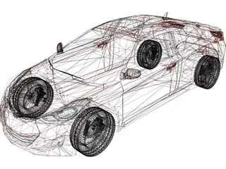 Hyundai Elantra Coupe (2012) 3D Model preview