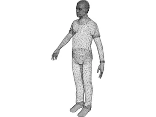 Generic Male 3D Model preview