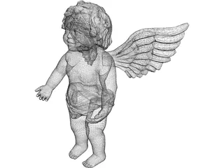 Figurine Angel 3D Model preview