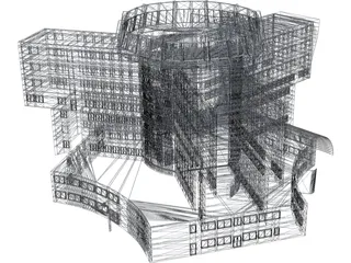 skyscraper 3D Model preview