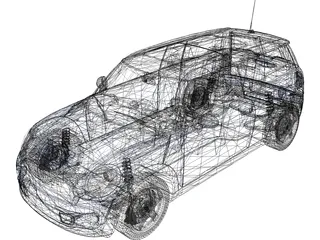 Mini Clubman (2008) 3D Model preview