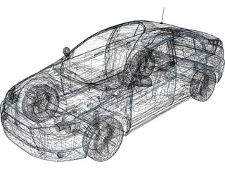 Mitsubishi Lancer ES 3D Model preview