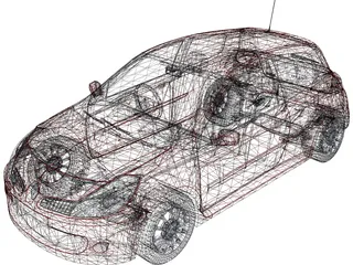 Renault Clio Sport 3D Model preview