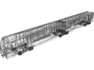 Train 3D Model preview