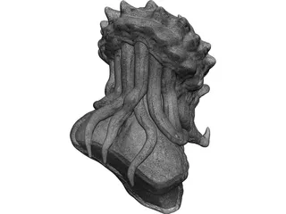 Predator Head 3D Model preview