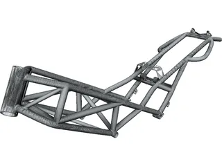 Ducati Monster M900 Frame 3D Model preview
