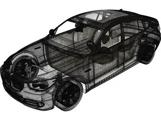 BMW 5-Series Gran Turismo (2010) 3D Model preview
