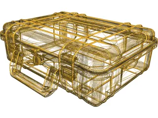Pelican 1450 Protective Case 3D Model preview