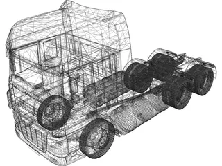 DAF Truck 3D Model preview