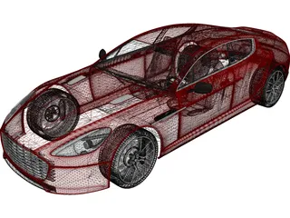 Aston Martin Rapide S (2013) 3D Model preview