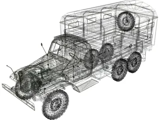 ZIL 157 3D Model preview